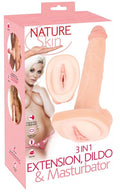 Przedłużka 3w1 Nature Skin TPE 31 cm
