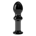 Szklany korek analny Glass Romance Lovetoy 11,5 cm czarny