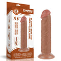 Dildo realistyczne Lovetoy brązowe 17,8 cm