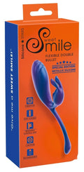 Wibrator króliczek Sweet Smile Smile Metallic Flexible Double 22,5 cm USB
