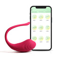 Jajeczko wibrujące sterowane aplikacją B-Series Cute 9,6 cm czerwone