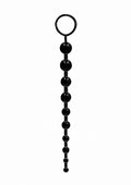 Łańcuszek analny 10 kulek TPE 25,5 cm czarny
