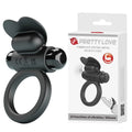 Pierścień wibracyjny Debonaire Pretty Love 10 funkcji czarny