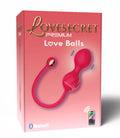 Kulki kegla Lovesecret z aplikacją 9 trybów USB różowy 22 cm