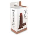 Dildo realistyczne Real Rapture 19 cm brązowe