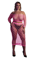 Komplet bielizny neonowej Ouch! XL/XXXXL