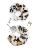 Kajdanki Fetish B - Series Furry Cuffs Leopard