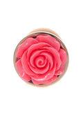 Korek analny z różyczką MyLove Toys 7 cm różowy