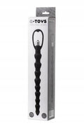 Łańcuszek analny wibracyjny A-Toys silikonowy 32,7 cm czarny
