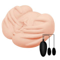 Masturbator realistyczny waginalno-analny Crazy Bull z wibracją 22,5 cm cielisty