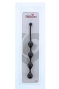 Sznurek analny z czterema ważonymi kulkami Dream Toys 23,9 cm czarny