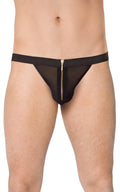 Męskie stringi SoftLine Collection czarny One Size