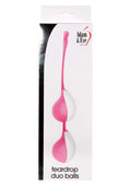 Kulki do treningu mięśni dna miednicy Teardrop Duo Balls NS Novelties 20 cm różowy
