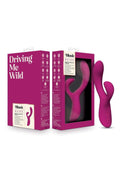 Wibrator króliczek Quinn Blush 10 trybów podgrzewany USB 22,8 cm bordowy
