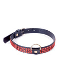 Obroża BDSM z czerwonymi kryształkami Fetish B - Series 2 cm