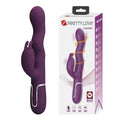 Wibrator króliczek Laursen Pretty Love falujący 24,9 cm ciemny fiolet USB