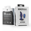 Korek analny Hueman Asteroid z rotacją 10 trybów USB fioletowy 13,7 cm