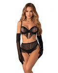 Komplet bielizny erotycznej Rossay Black Obsessive
