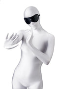 Maska Anonymo skóra PU czarna 24 cm