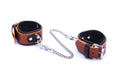 Kajdanki damskie Whips Collection koniakowe