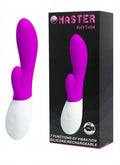 Wibrator króliczek Masster Rhythm Pretty Love 7 trybów USB fioletowy 19,6 cm