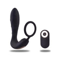 Stymulator prostaty wibrujący z pierścieniem Toyz4lovers czarny