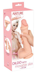 Dildo realistyczne z ruchomą skórą Nature Skin 24,7 cm