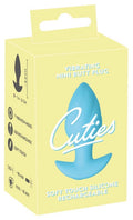 Korek analny wibrujący Cuties 7 trybów USB niebieski