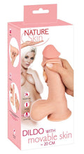 Dildo z ruchomą skórą Nature Skin 19,9 cm