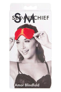 Maska na oczy Sportsheets SM Amor czerwona