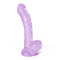 Dildo analne żelowe Hudini Crushious 17,5 cm fioletowe