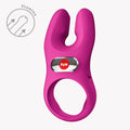 Pierścień wibracyjny Fun Factory Nos XL 5 trybów USB różowy