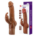 Wibrator króliczek realistyczny Ellison Pretty Love 22,6 cm brązowy