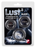 Zestaw pierścieni erekcyjnych Lust 3 You2Toys czarny
