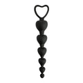 Koraliki analne Fantasy serduszka 18 cm czarny